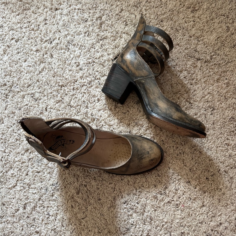 Brown Heeled Boots with Classic Design